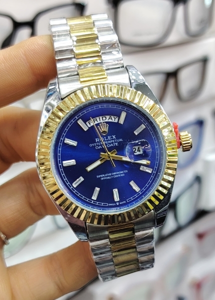 Imagen de RELOJ ROLEX DAY-DATE BICOLOR - CARATULA AZUL REY