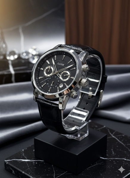 Imagen de RELOJ PARA HOMBRE T5 - COLOR NEGRO CORREA CUERO